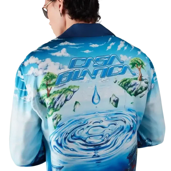 Chemise en soie à manches longues Lost Atlantis