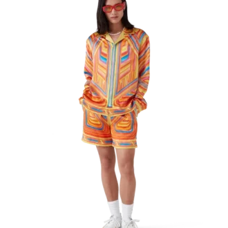 Chemise en soie à manches longues Low Rider