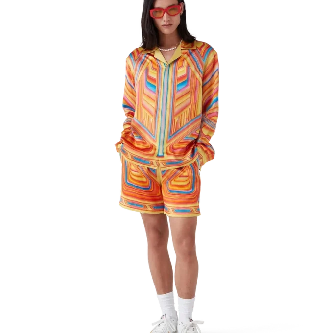 Chemise en soie à manches longues Low Rider Chemise en soie à manches longues Low Rider