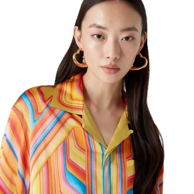 Chemise en soie à manches longues Low Rider