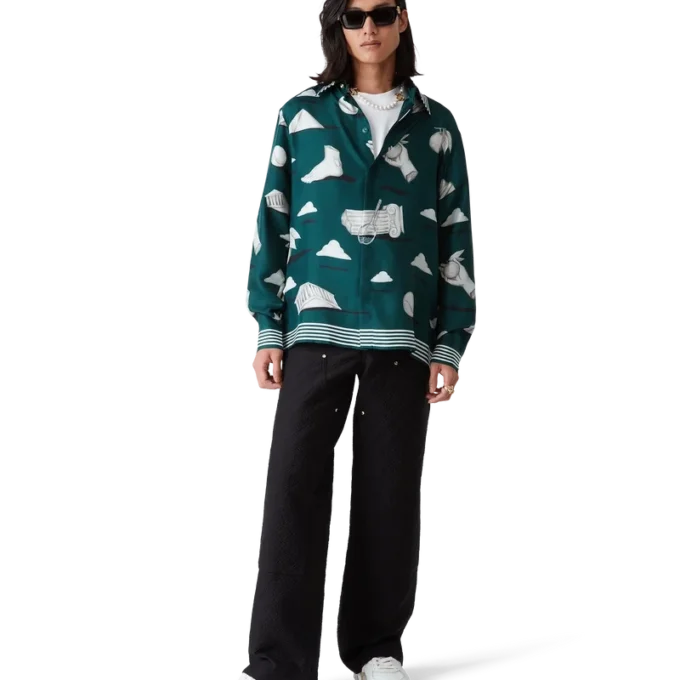 Chemise en soie à manches longues Metaphysical