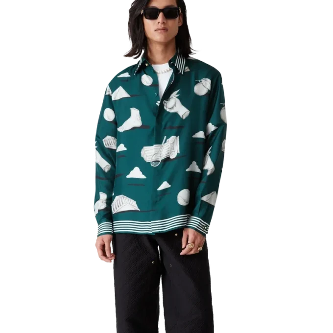 Chemise en soie à manches longues Metaphysical