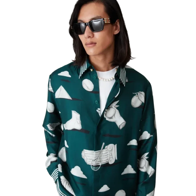 Chemise en soie à manches longues Metaphysical