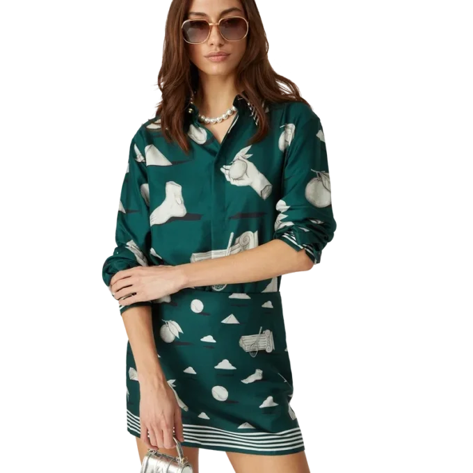 Chemise en soie à manches longues Metaphysical