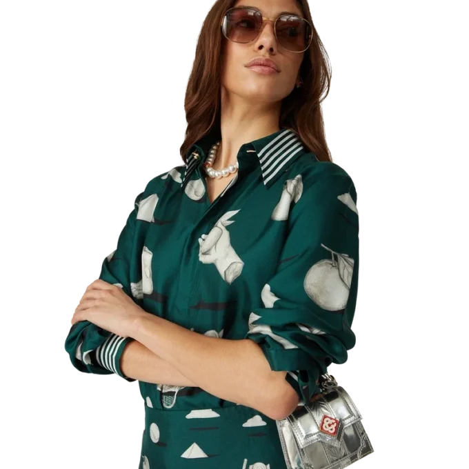 Chemise en soie à manches longues Metaphysical