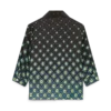Chemise en soie à manches longues Monogram dégradé Chemise en soie à manches longues Monogram dégradé