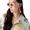 Chemise en soie à manches longues Psychedelic Nirvana