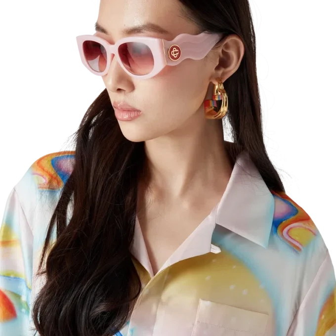 Chemise en soie à manches longues Psychedelic Nirvana