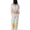 Chemise en soie à manches longues Psychedelic Nirvana