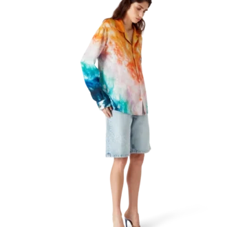 Chemise en soie à manches longues Surf Trip | Casablanca Paris