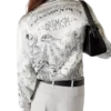 Chemise en soie à manches longues Tattoo Chemise en soie à manches longues Tattoo