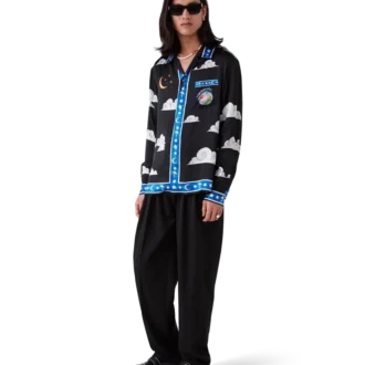 Chemise en soie à manches longues « The Four Elements »