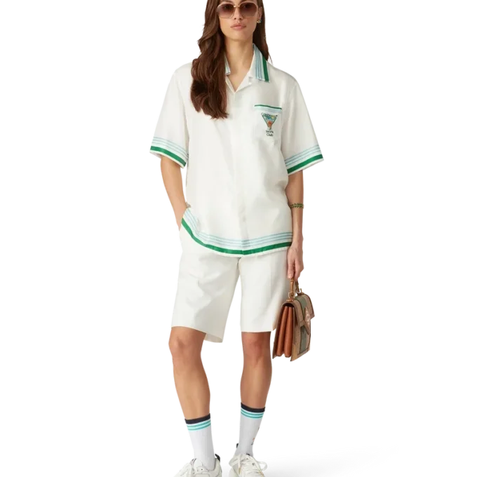 Chemise en soie « Metaphysical Tennis Icon »