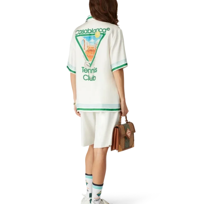 Chemise en soie « Metaphysical Tennis Icon »