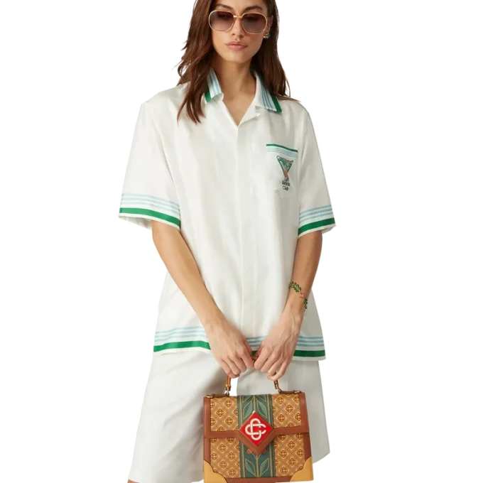 Chemise en soie « Metaphysical Tennis Icon »