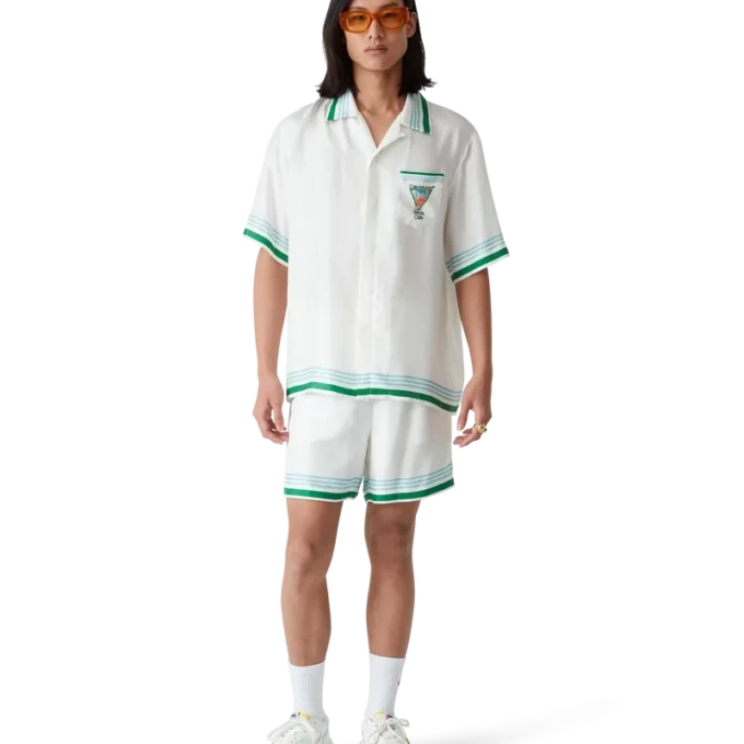 Chemise en soie « Metaphysical Tennis Icon »