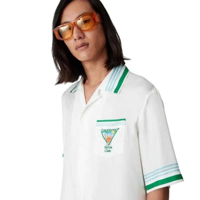 Chemise en soie « Metaphysical Tennis Icon »