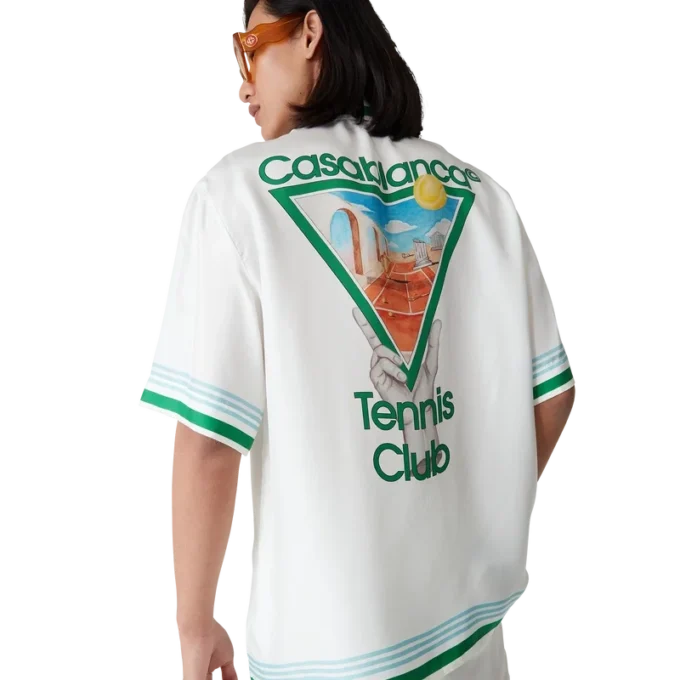 Chemise en soie « Metaphysical Tennis Icon »