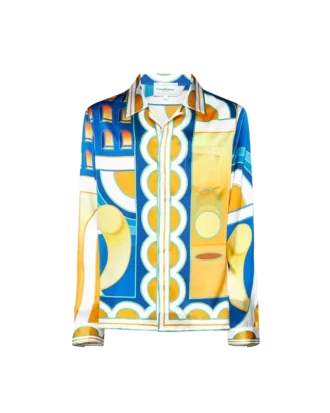 Chemise en soie Paysage