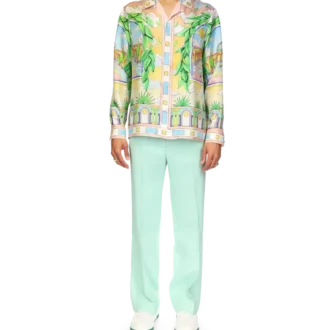 Chemise en soie Paysage Ideal