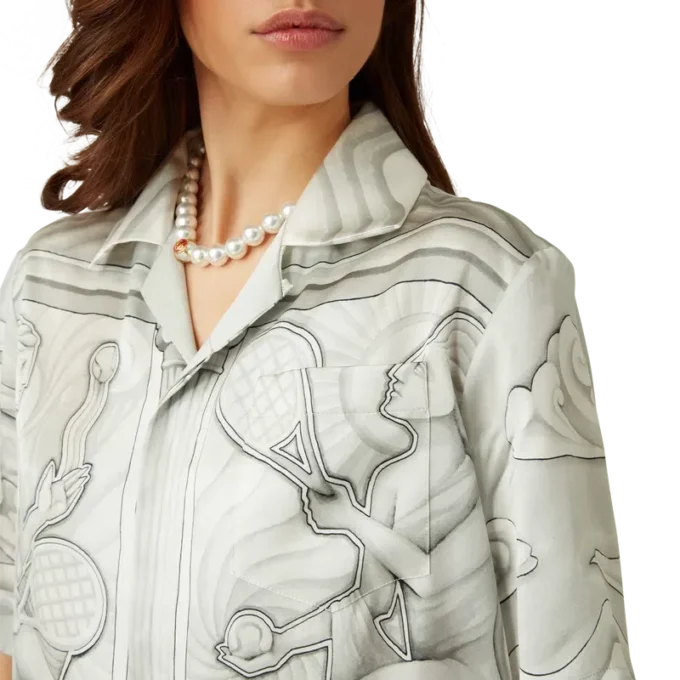 Chemise en soie « Sacred Stone »