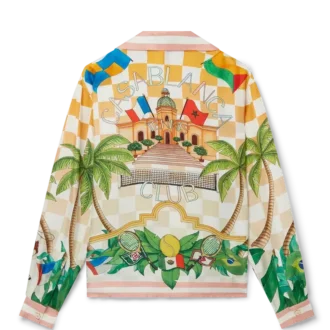 Chemise en soie Tennis Club