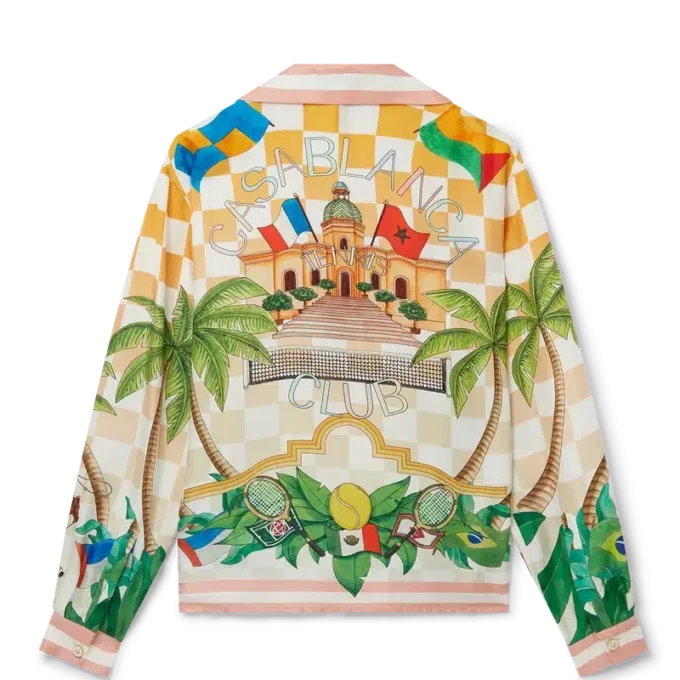 Chemise en soie Tennis Club Chemise en soie Tennis Club