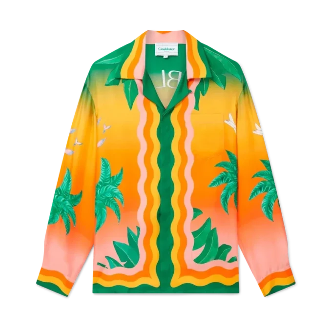 Chemise en soie Tennis Club En Fleur Chemise en soie Tennis Club En Fleur
