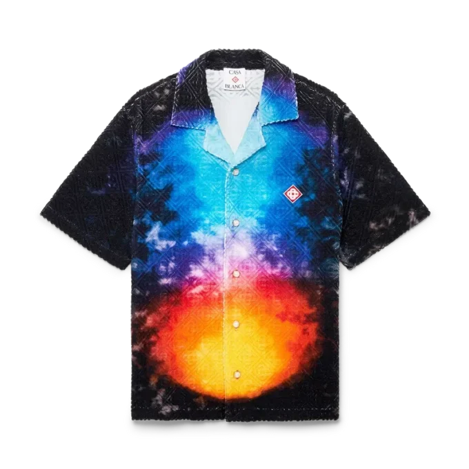 Chemise en tissu éponge dégradé Chemise en tissu éponge dégradé