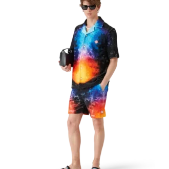 Chemise en tissu éponge dégradé