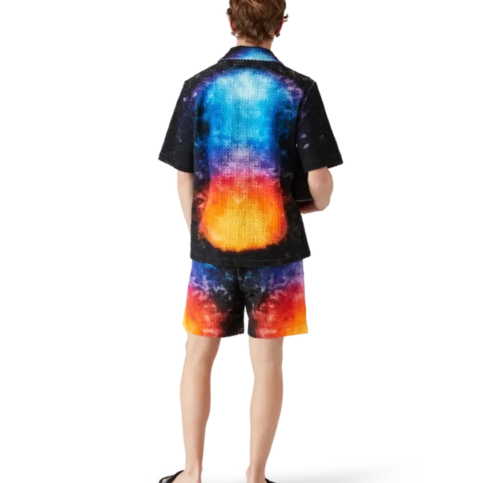 Chemise en tissu éponge dégradé Chemise en tissu éponge dégradé