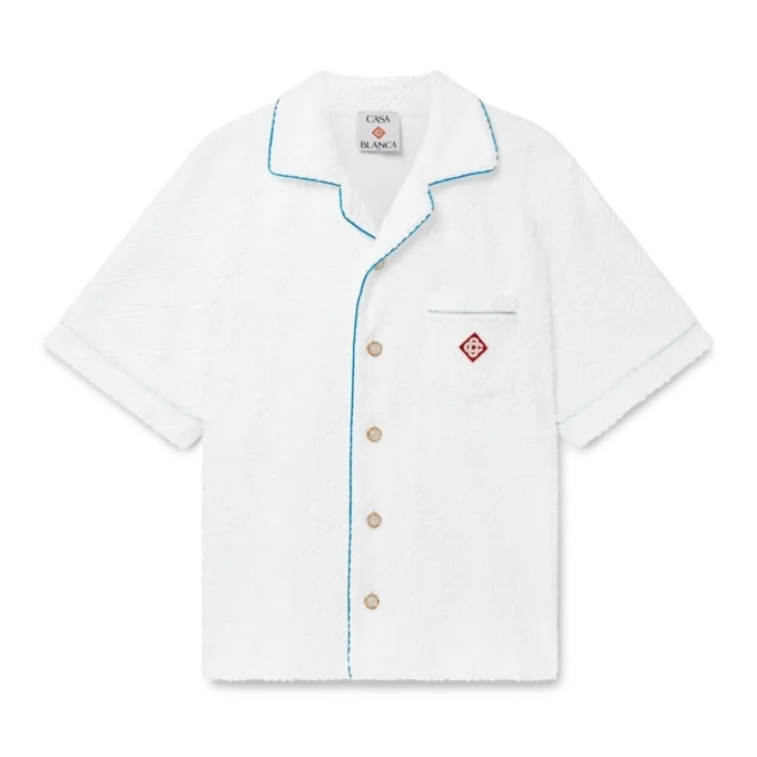Chemise en tissu éponge à rayures Tennis Chemise en tissu éponge à rayures Tennis
