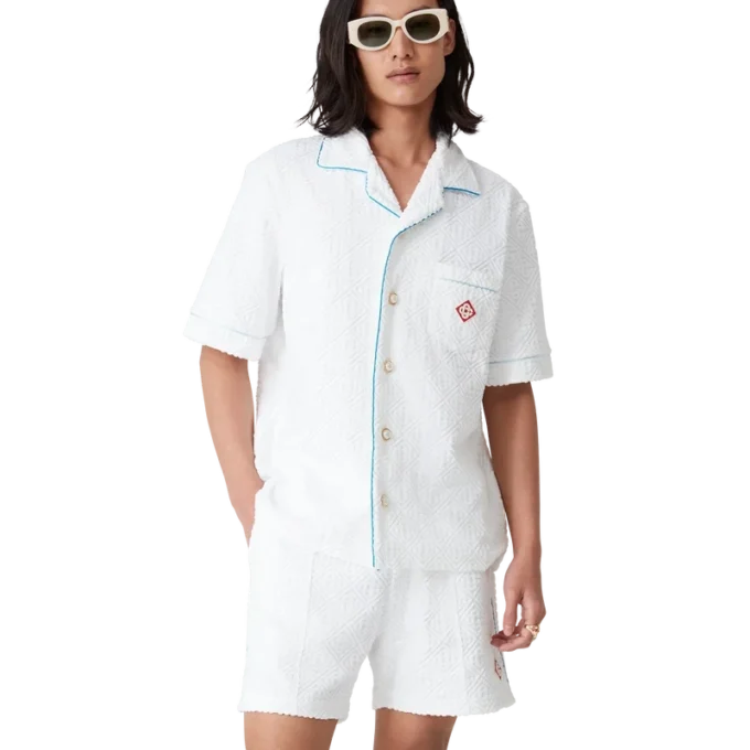 Chemise en tissu éponge à rayures Tennis Chemise en tissu éponge à rayures Tennis