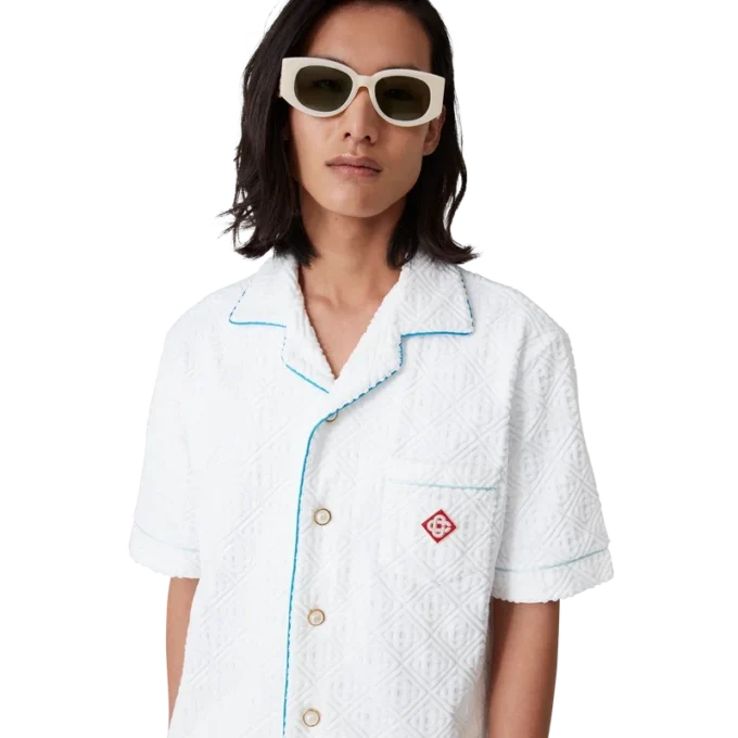 Chemise en tissu éponge à rayures Tennis Chemise en tissu éponge à rayures Tennis