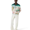 Chemise en twill de soie à manches longues Flowers Chemise en twill de soie à manches longues Flowers