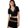 Chemise en viscose à col en V Chemise en viscose à col en V