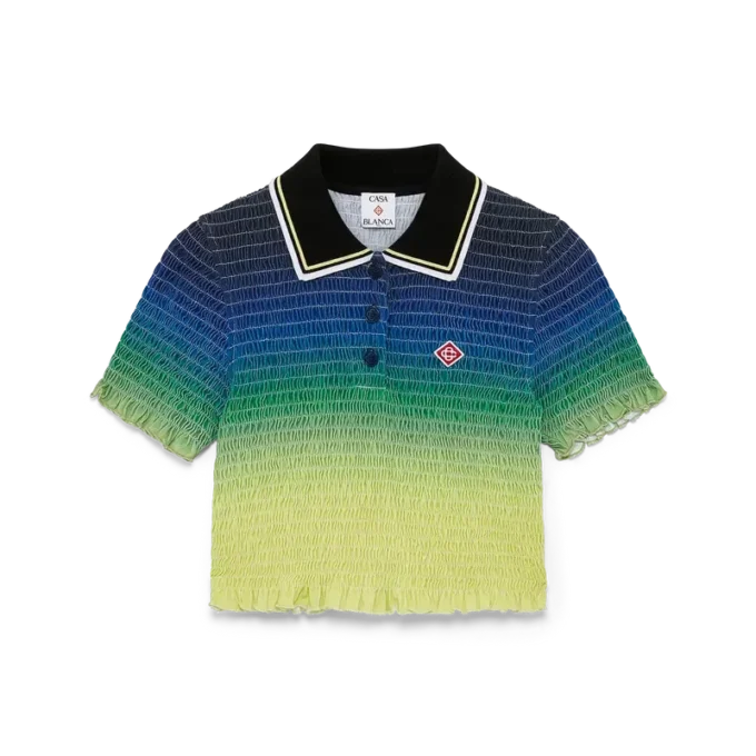 Chemise à manches courtes dégradée