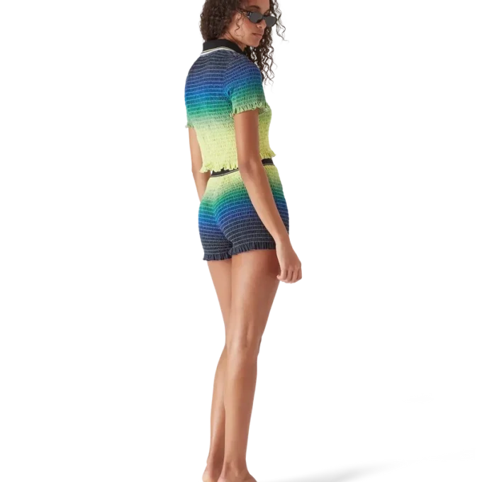 Chemise à manches courtes dégradée