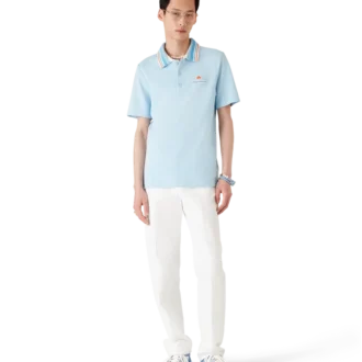 Chemise à manches courtes en piqué tricoté