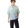 Chemise à manches courtes en tissu éponge dégradé Monogram