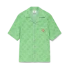 Chemise à manches courtes en tissu éponge Monogram