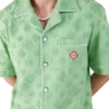 Chemise à manches courtes en tissu éponge Monogram