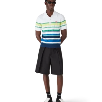 Chemise à manches courtes à rayures dégradées