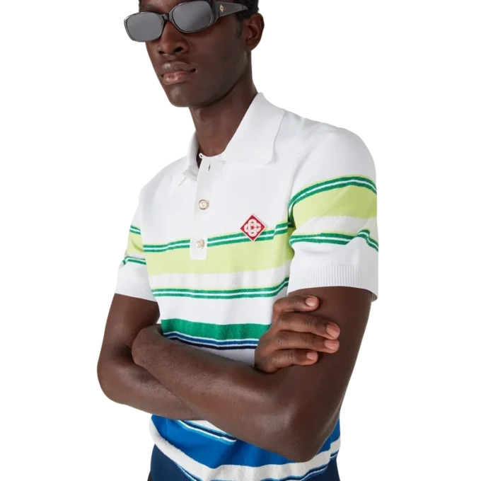 Chemise à manches courtes à rayures dégradées