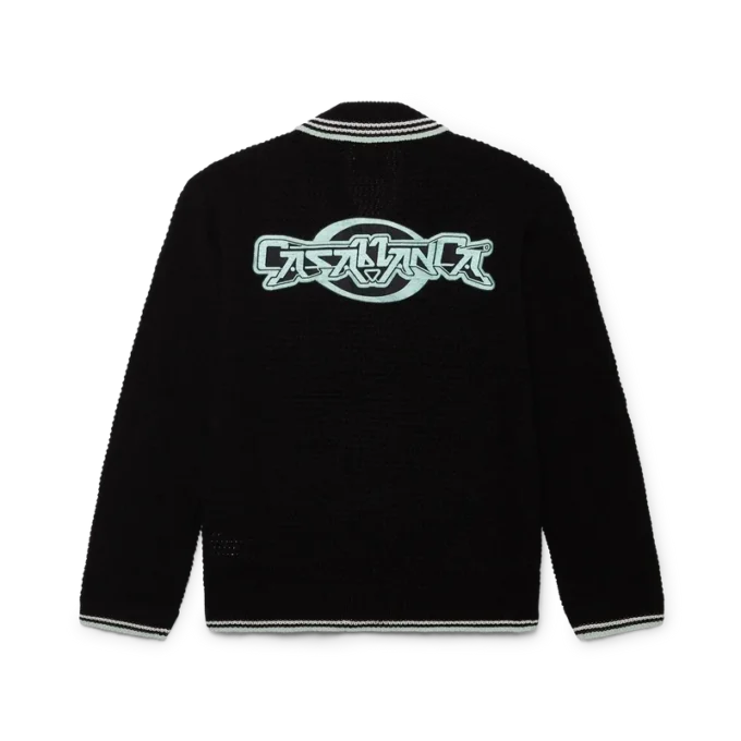 Chemise à manches longues en coton crocheté brodé