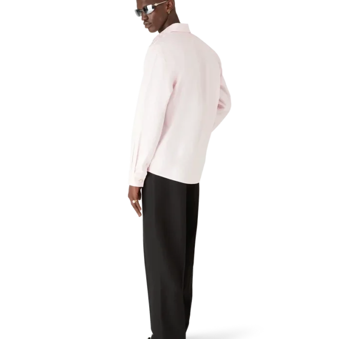 Chemise à manches longues en coton monogrammée