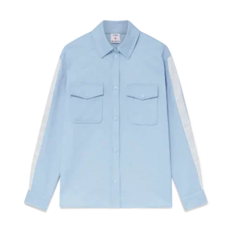 Chemise à manches longues Monogram bleue