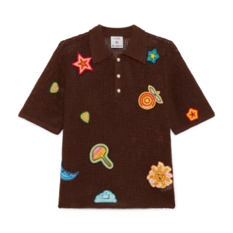 Chemise à motifs au crochet