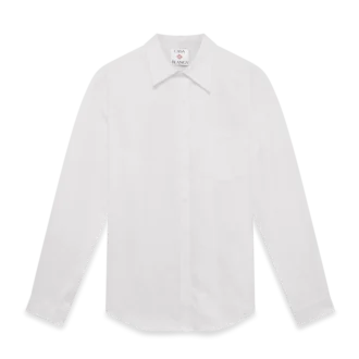 Chemise Oxford en jacquard de coton monogrammé