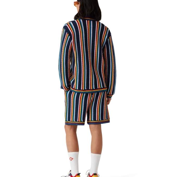 Chemise rayée en crochet Chemise rayée en crochet